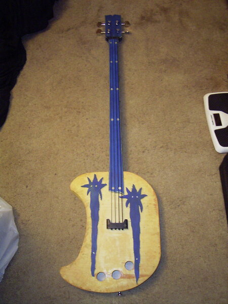 My Moon Bass Guitar I Made